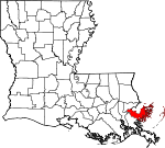 St. Bernard Parish Map