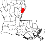 Tensas Parish Map