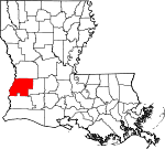 Beauregard Parish Map