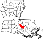 Iberville Parish Map