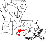 Iberia Parish Map